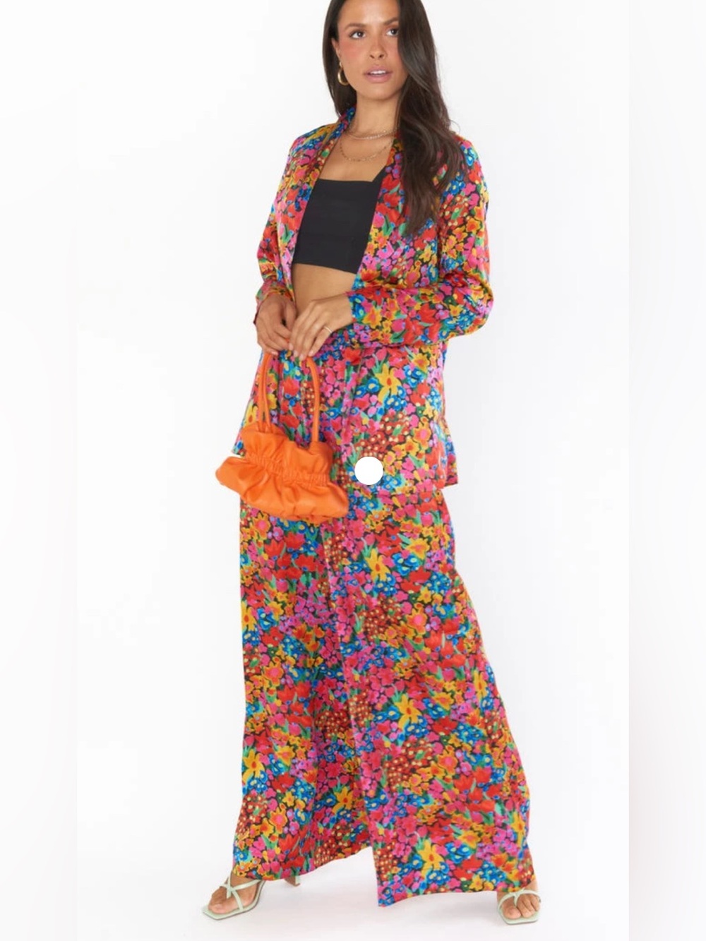 NWOT Show Me Your MuMu Garden Floral Felix Blazer & Irwin Wide-Leg pant set XXL